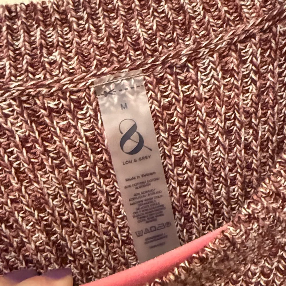 Lou & Grey marled drawstring hem sweater, medium - Picture 5 of 6